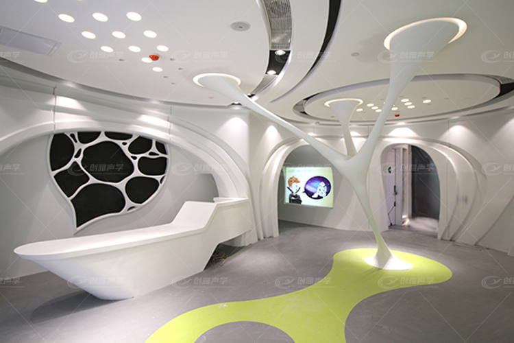 GRG石膏造型前台接待大廳